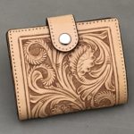 No.02001-02 財布（左利き用）（ナチュラル・唐草）